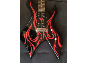 B.C. Rich Kerry King Wartribe - Onyx w/ Red Fire Graphic (61793)