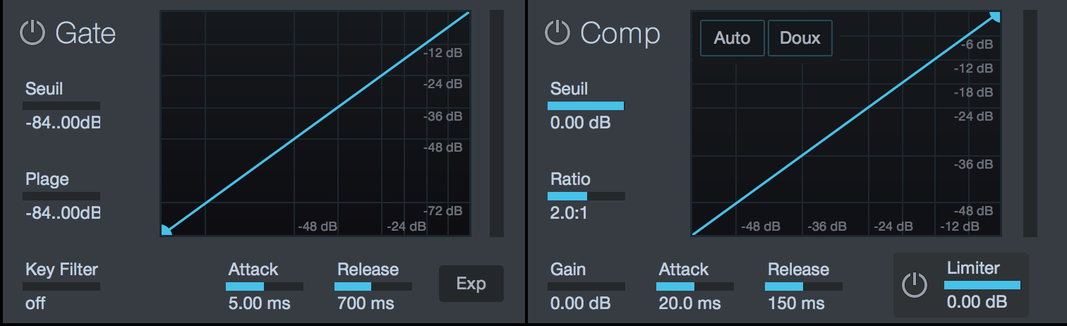 PreSonus Studio 192 : comp gate