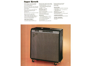 Super Reverb Silverface 1972 Catalog