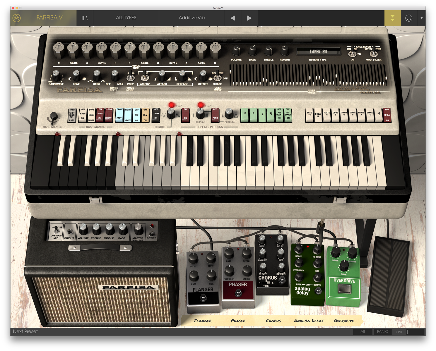 Arturia Farfisa V : Farfisa V 2