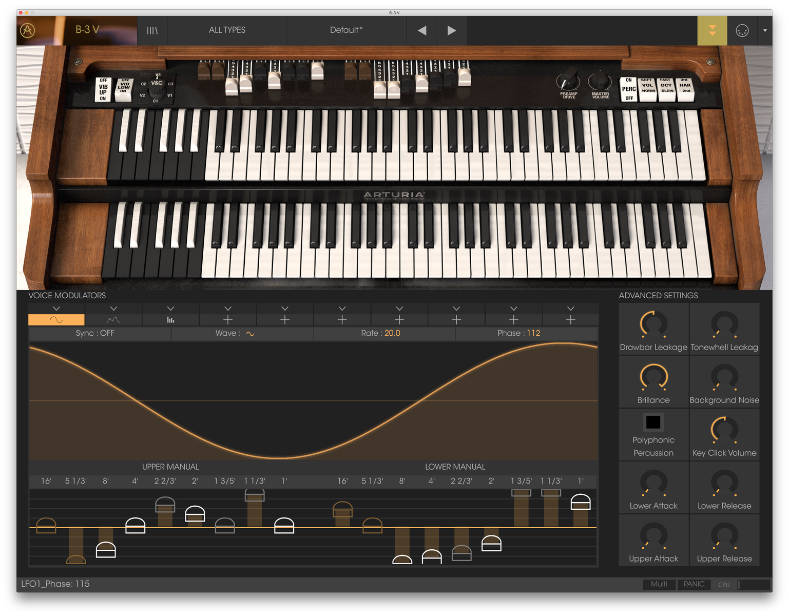 Arturia B-3 V : b 3 2
