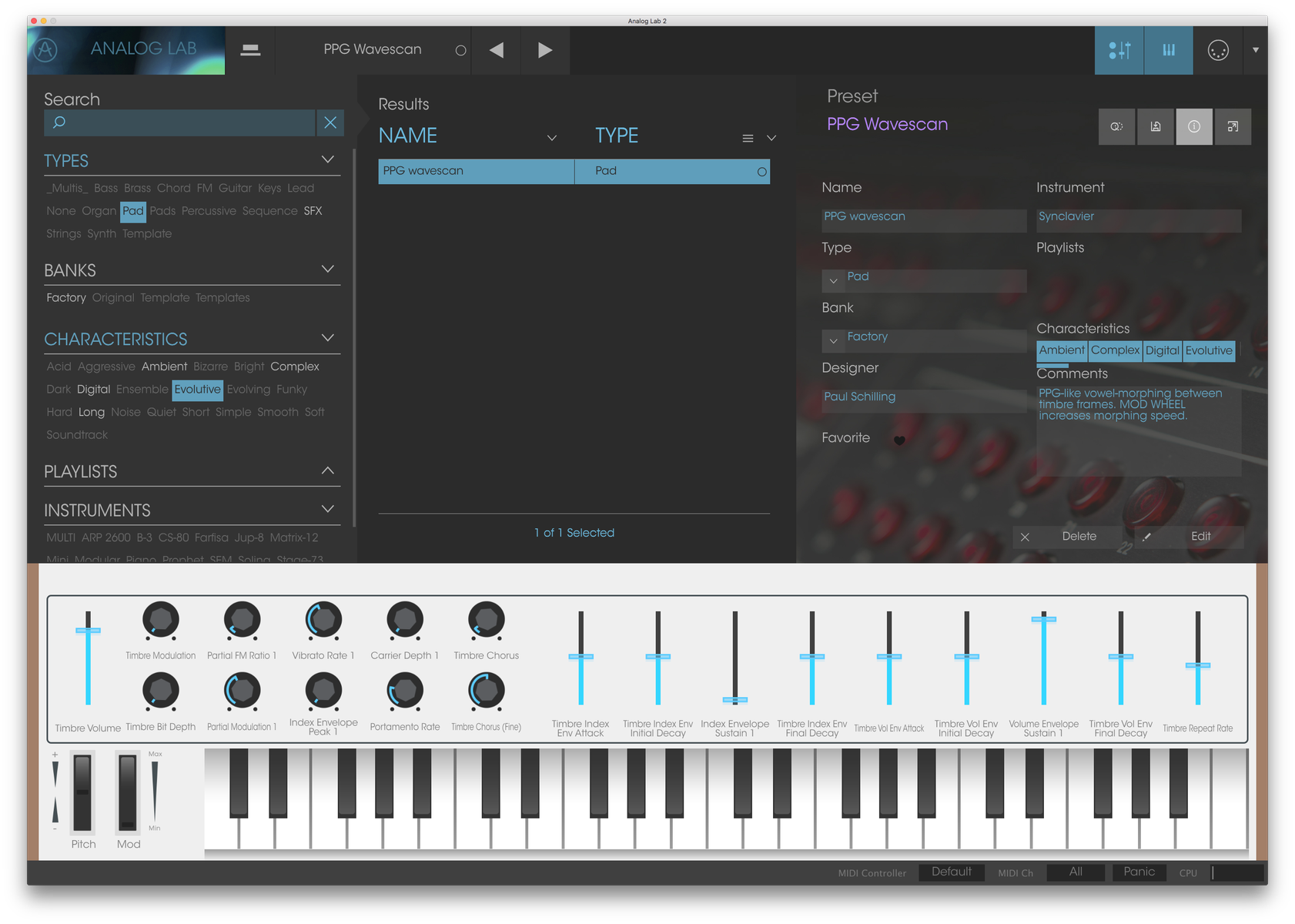 Arturia Analog Lab 2 : Analog Lab 2 4