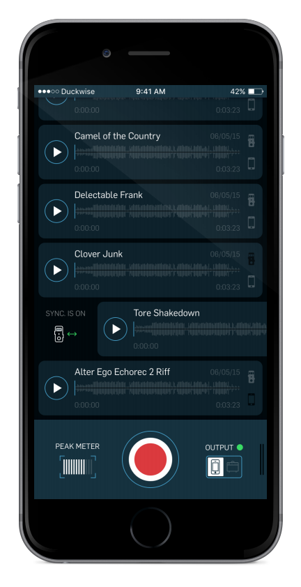 wiretap tracklist swipe to sync sync on