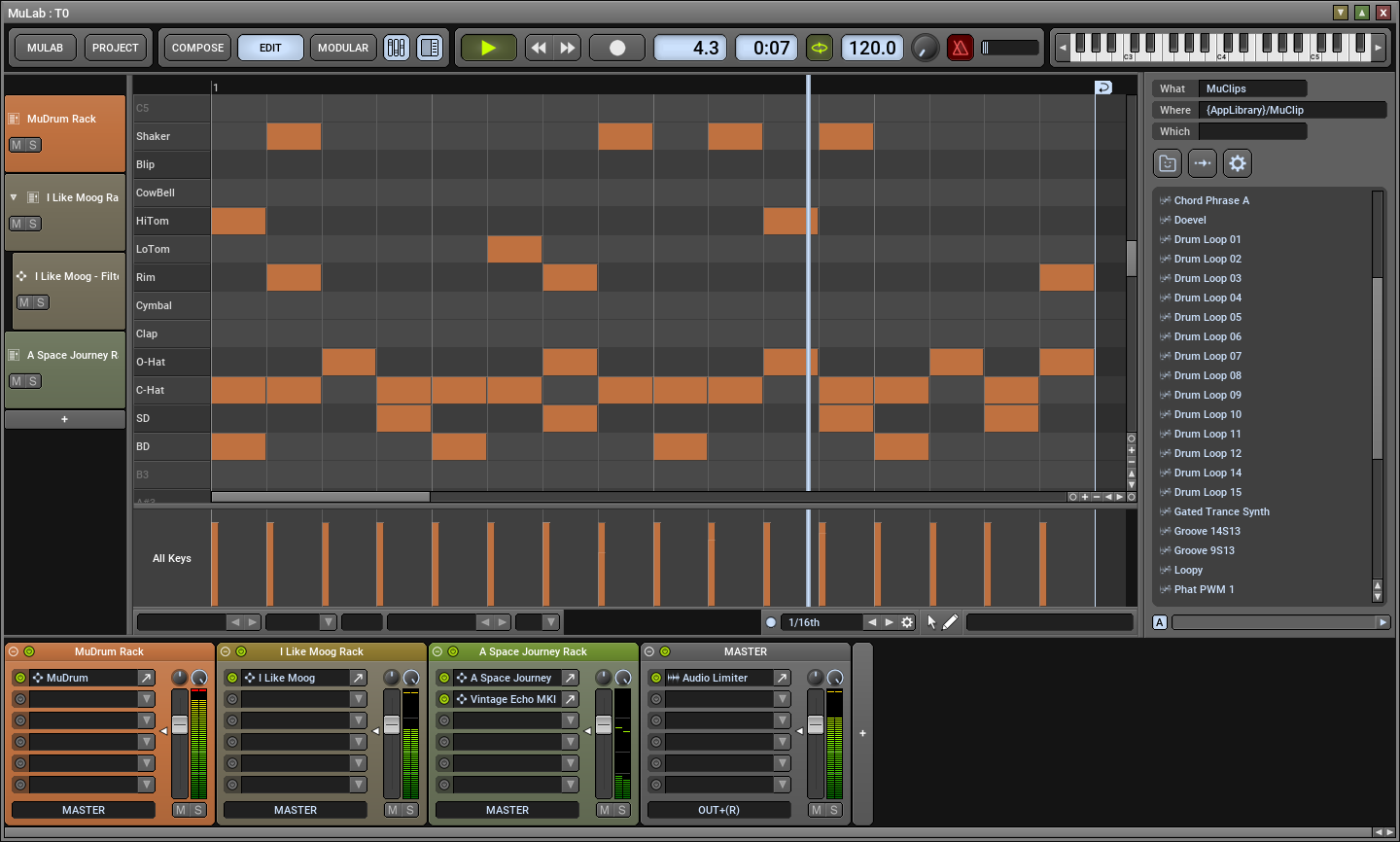 MuLab 7 Docked Sequence Part Editor