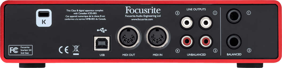 Focusrite Scarlett2 2i4 : RFO SCARLETT2 2I4 5 B