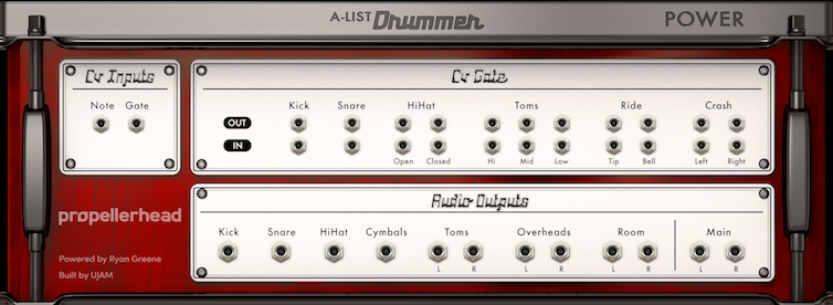 PropellerHead A-List Power Drummer : power drummer large rear