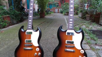 Gibson SG Special 2016 T : Photos SG Special 2016 2 (T à gauche, HP à droite) Gibson SG Special 2016 T : Photos SG Special 2016 2 (T à gauche, HP à droite)