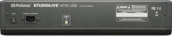 PreSonus AR16 USB : presonus studiolive ar16 usb back big