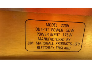 Marshall 2205 JCM800 Split Channel Reverb [1982-1989] (30138)