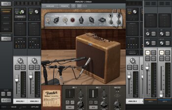 UAD Fender '55 Tweed Deluxe in Console application UAD Fender '55 Tweed Deluxe in Console application