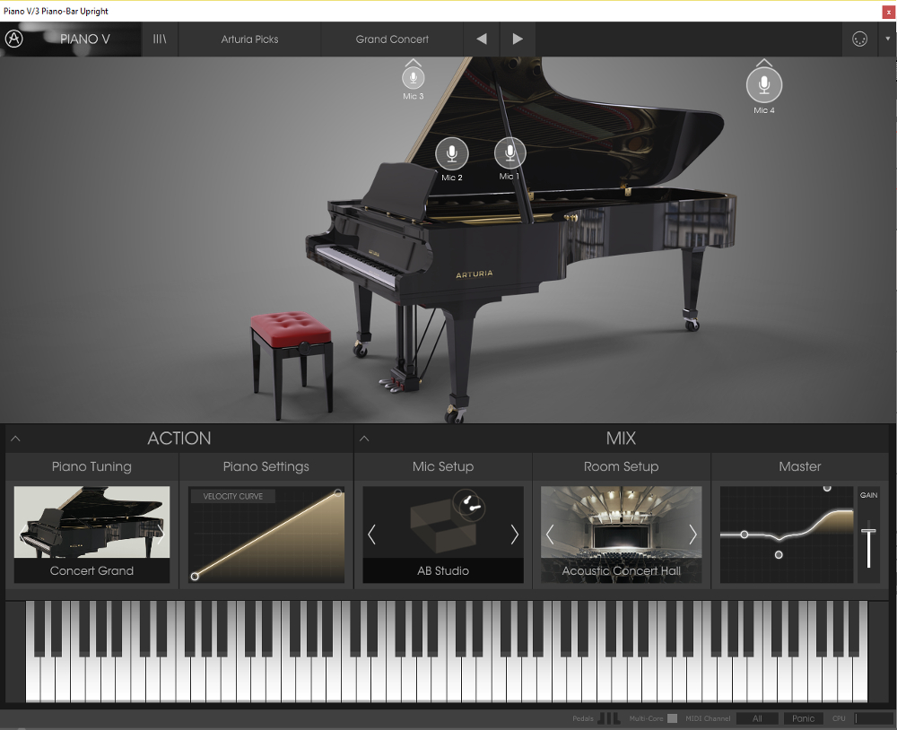 Arturia Piano V : grand piano