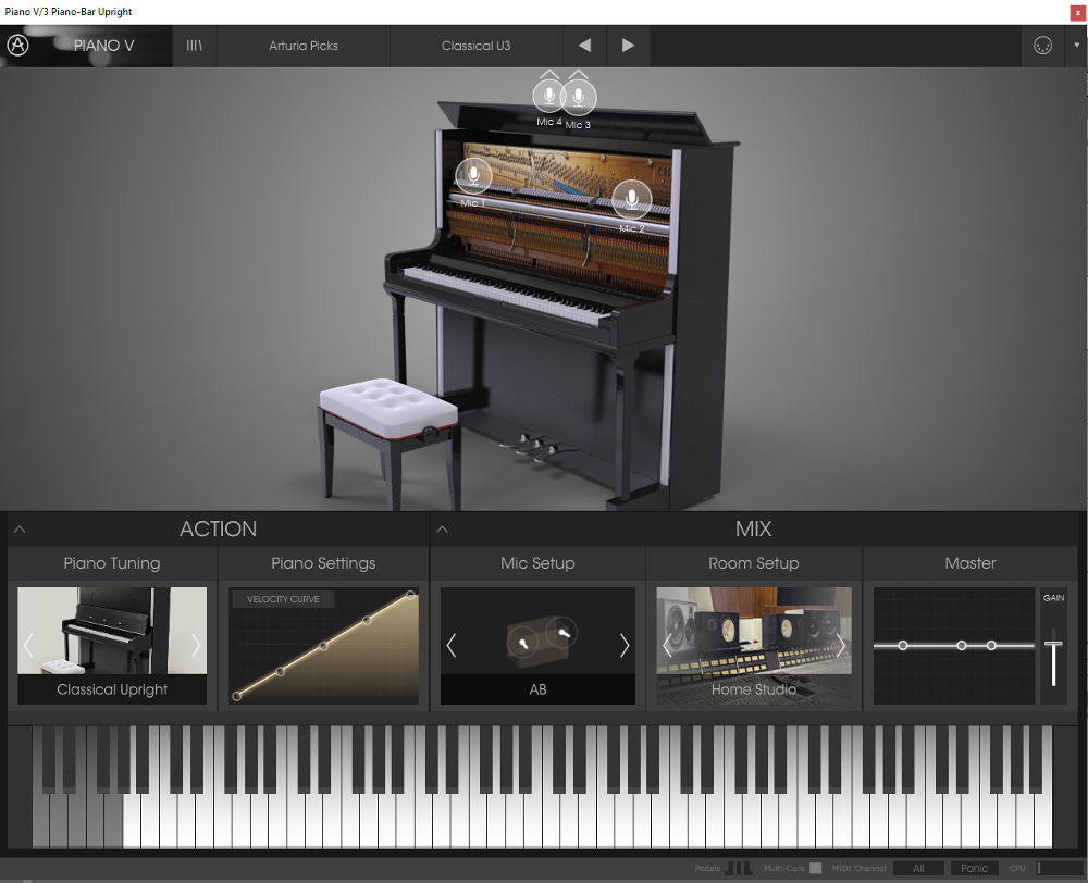 Arturia Piano V : upright