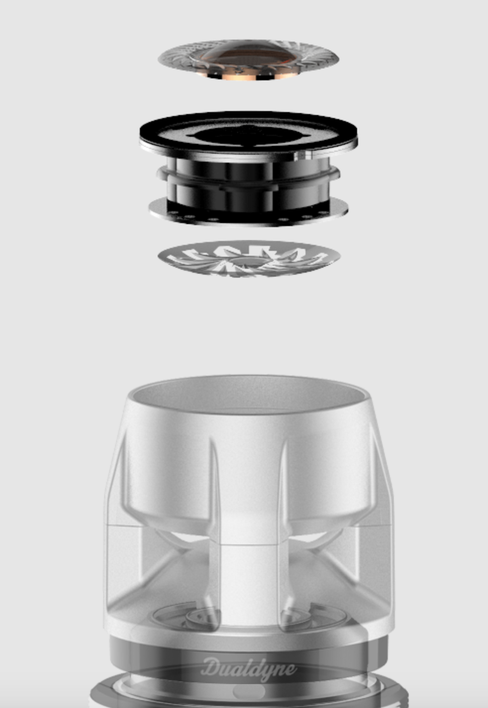 Shure KSM8 Dualdyne : D&eacute;tail du syst&egrave;me &agrave; double-capsule Dualdyne