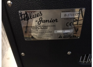 Ampli Fender Blues Junior plaque arr