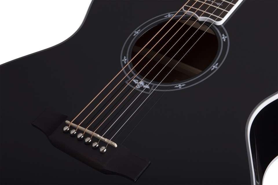 Schecter SYN J : synyster gates syn j blk soundhole high