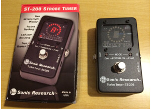 Sonic Research ST-200 Stomp Box Strobe Tuner (1378)