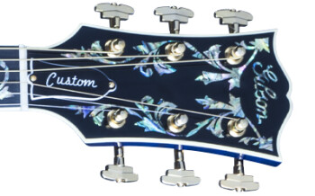Gibson SJ-200 Quilt Vine Viper Blue : SJ20VBG17 FRETBOARD PANEL 01 Gibson SJ-200 Quilt Vine Viper Blue : SJ20VBG17 FRETBOARD PANEL 01