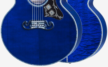 Gibson SJ-200 Quilt Vine Viper Blue : SJ20VBG17 BODY FRONT BACK