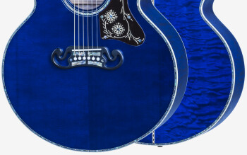 Gibson SJ-200 Quilt Vine Viper Blue : SJ20VBG17 BODY FRONT BACK Gibson SJ-200 Quilt Vine Viper Blue : SJ20VBG17 BODY FRONT BACK