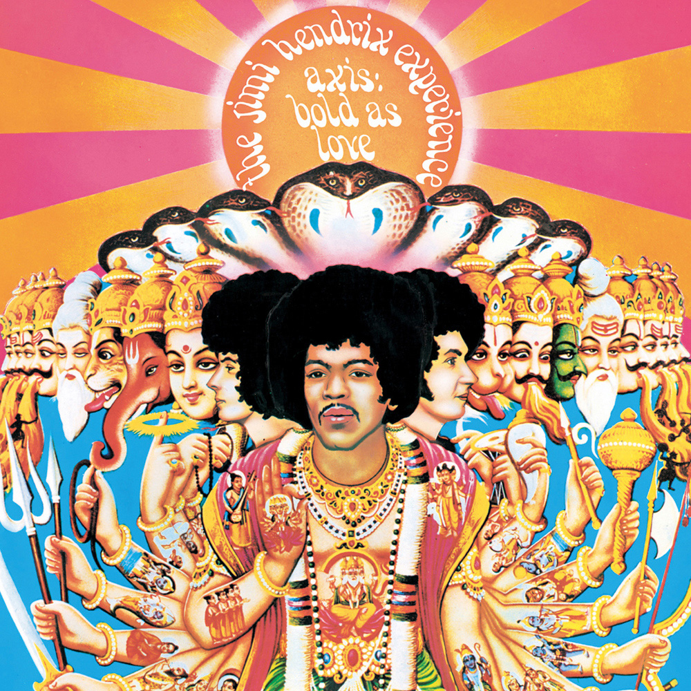 Effets et p&eacute;riph&eacute;riques de studio : Bold as love jimi hendrix experience album cover art