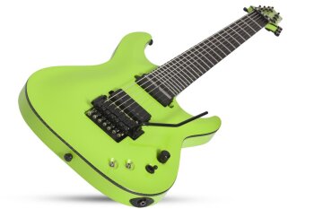 Schecter Keith Merrow KM-7 FR S : km 7 fr s lambo green laying full highres Schecter Keith Merrow KM-7 FR S : km 7 fr s lambo green laying full highres
