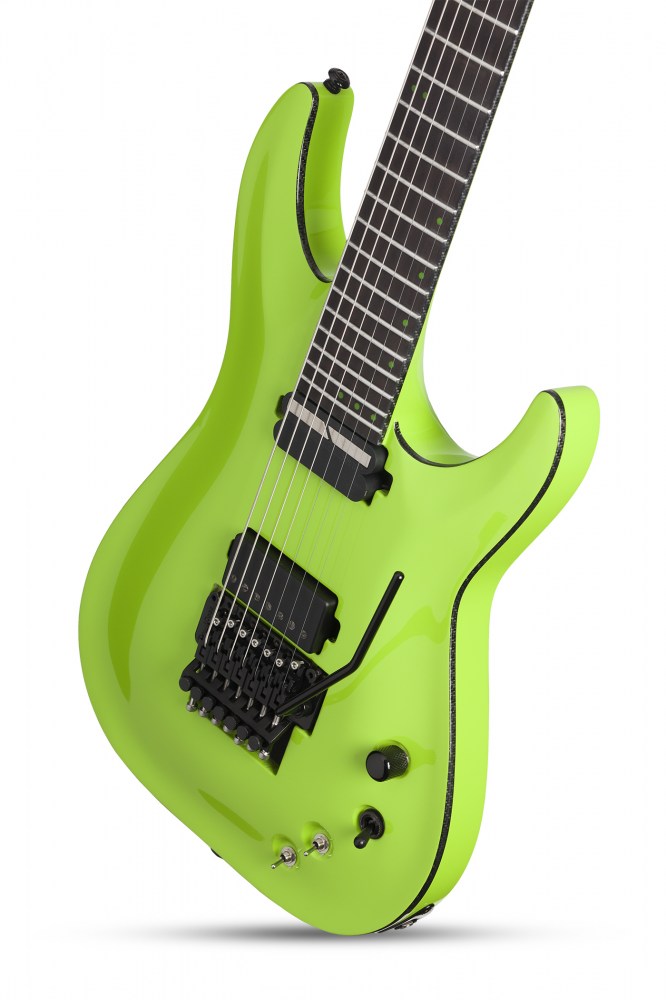 Schecter Keith Merrow KM-7 FR S : km 7 fr s lambo green downshot highres