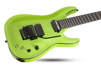 Schecter Keith Merrow KM-7 FR S : km 7 fr s lambo green bodytilt highres1 Schecter Keith Merrow KM-7 FR S : km 7 fr s lambo green bodytilt highres1