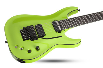 Schecter Keith Merrow KM-7 FR S : km 7 fr s lambo green bodytilt highres1 Schecter Keith Merrow KM-7 FR S : km 7 fr s lambo green bodytilt highres1