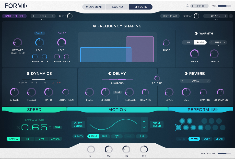 Native Instruments Form : NI FORM screenshot EffectsPage