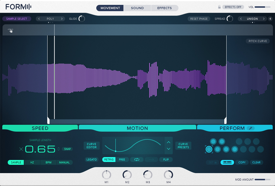 Native Instruments Form : NI FORM screenshot MovementPage
