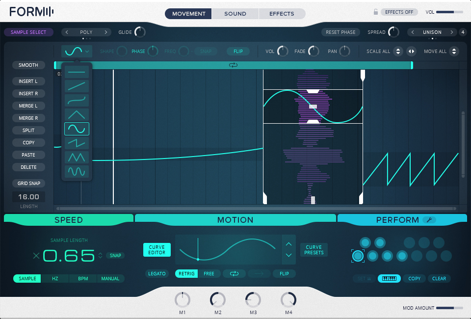 Native Instruments Form : NI FORM screenshot CurveEditor