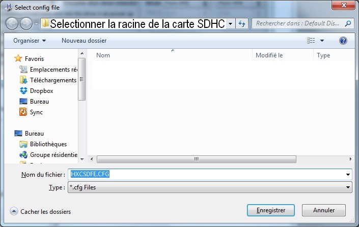 06 Sauvegarde Config