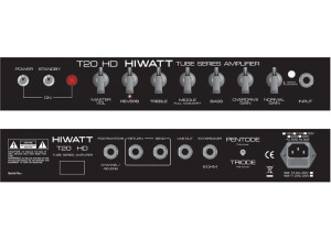 Hiwatt t20 controll panel