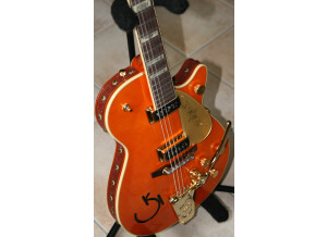 Gretsch G6121-1955 Chet Atkins Solid Body w/ Leather Trim - Tangerine (17483)