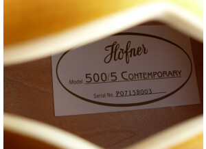Hofner Guitars President Bass CT 500/5 2012 Edition