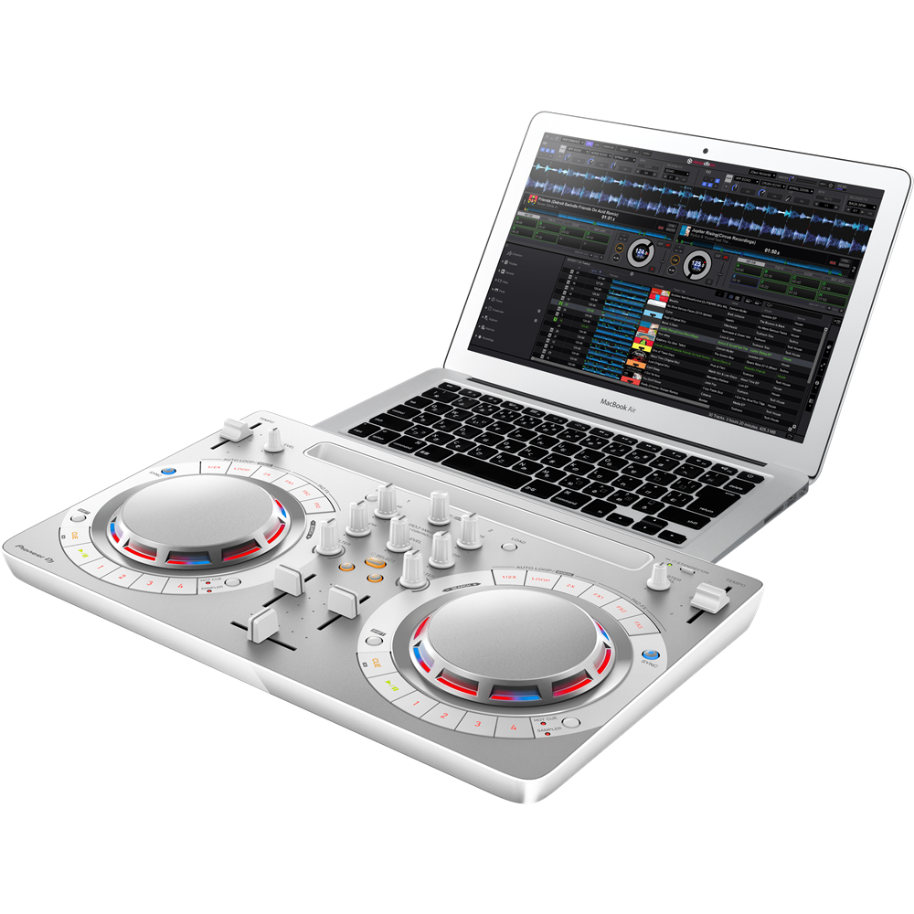 Pioneer DDJ-WeGO4 : ddj wego4 white set macbair angle