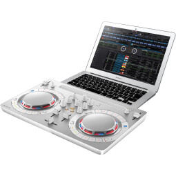 Pioneer DDJ-WeGO4 : ddj wego4 white set macbair angle Pioneer DDJ-WeGO4 : ddj wego4 white set macbair angle
