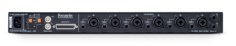 Clarett OctoPre rear