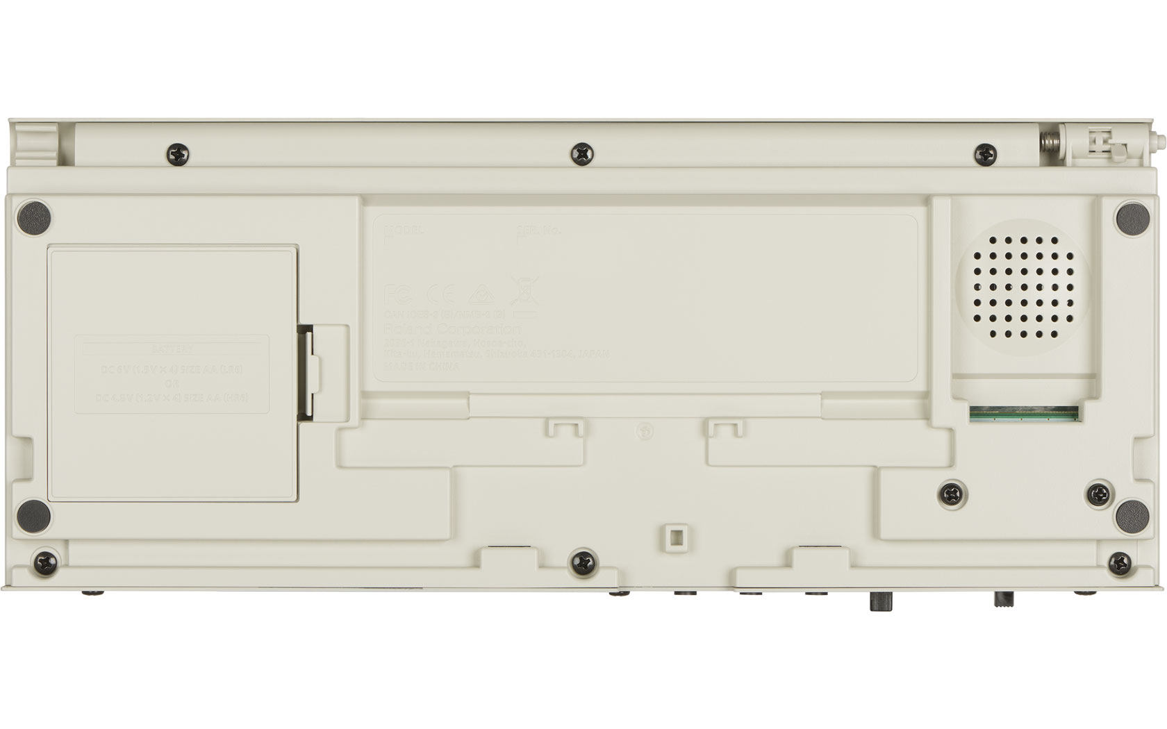 Roland TR-09 : tr 09 bottom gal