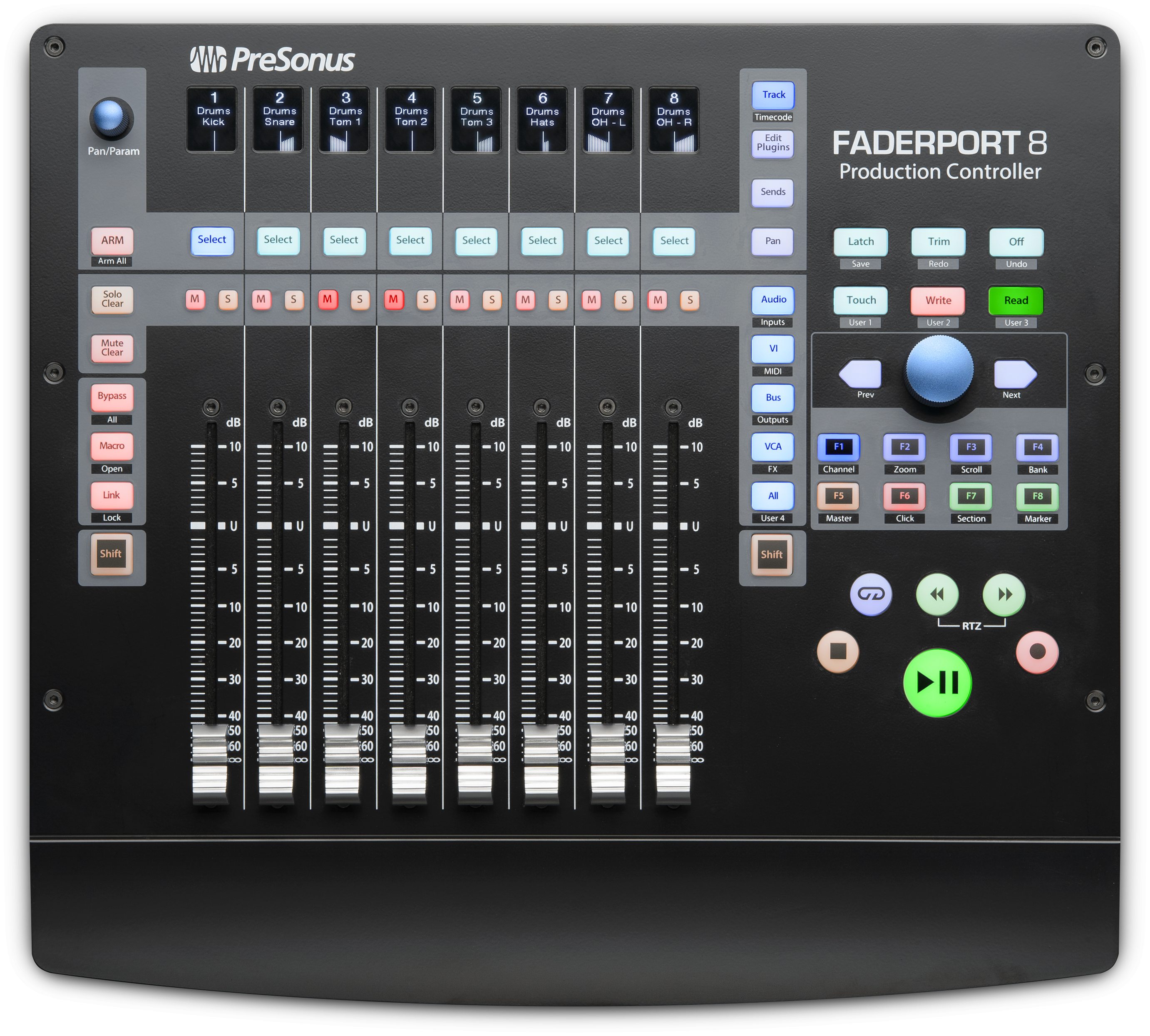 presonus faderport 8 top big