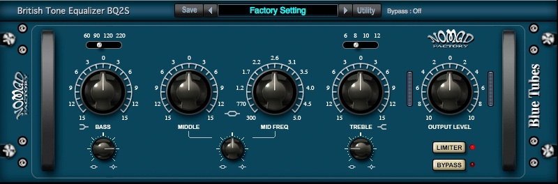 Nomad Factory British Tone Equalizer BQ2S