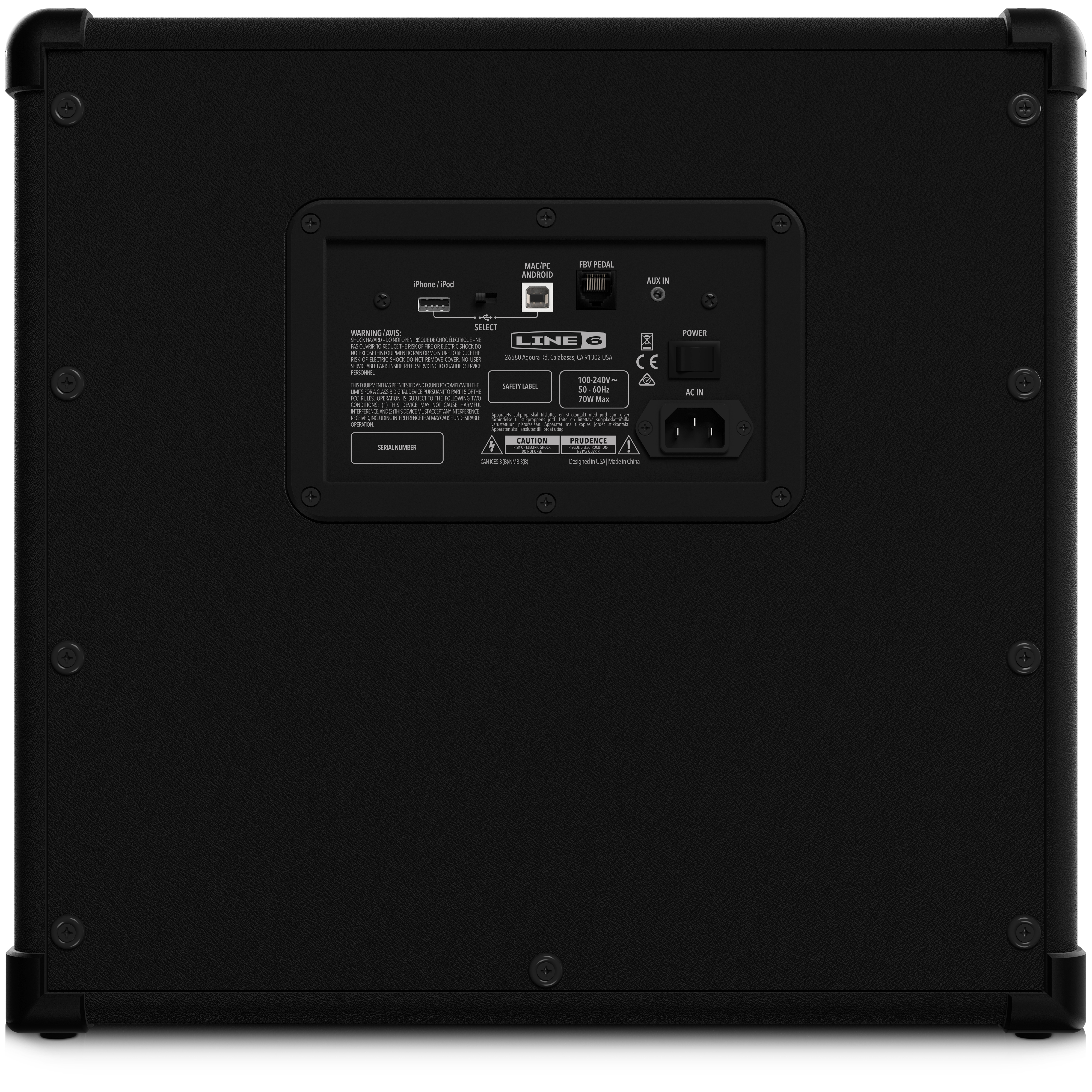 Line 6 Spider V 60 : Spider V 60 back