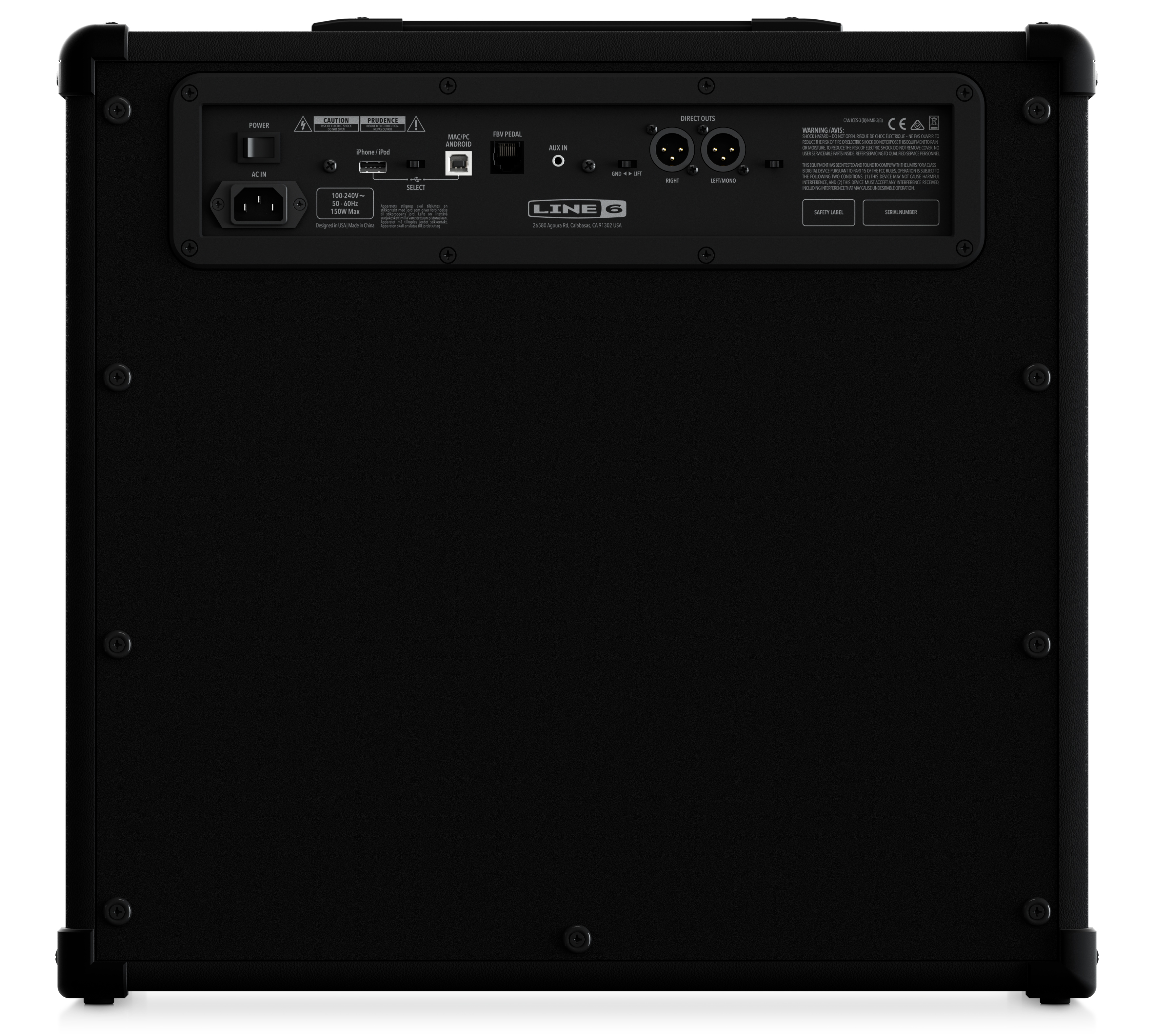 Line 6 Spider V 120 : Spider V 120 back