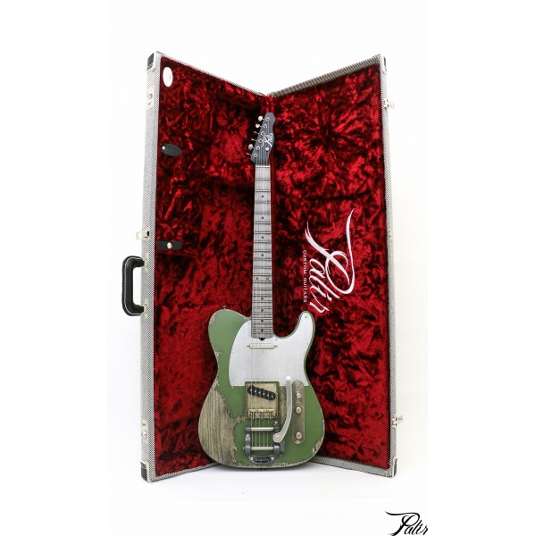 Palir Guitars Titan : titan heavy relic green (6)