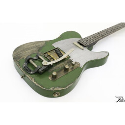 Palir Guitars Titan : titan heavy relic green (4)