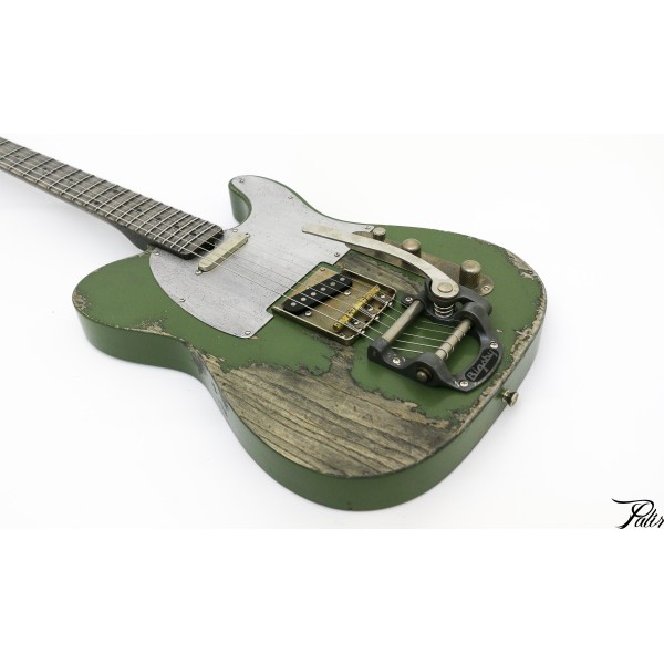 Palir Guitars Titan : titan heavy relic green (3)