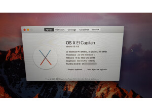 Apple Macbook Pro 15,4" rétina dernière génération (16064)