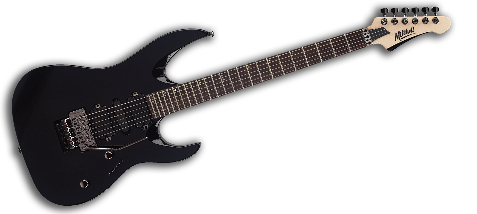 Mitchell Guitars HD400 : HD400BK angle 1600