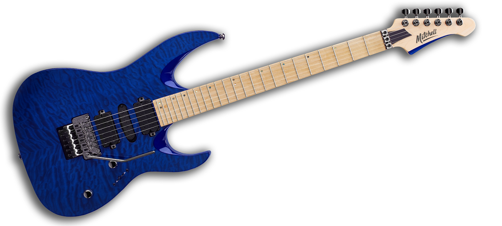 Mitchell Guitars HD400 : HD400MQOB angle 1600