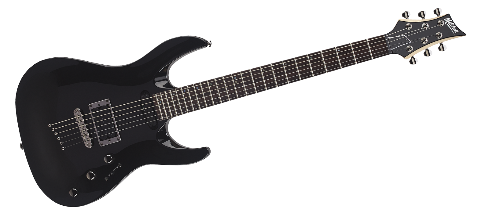 Mitchell Guitars MD300 : MD300BK angle 1600